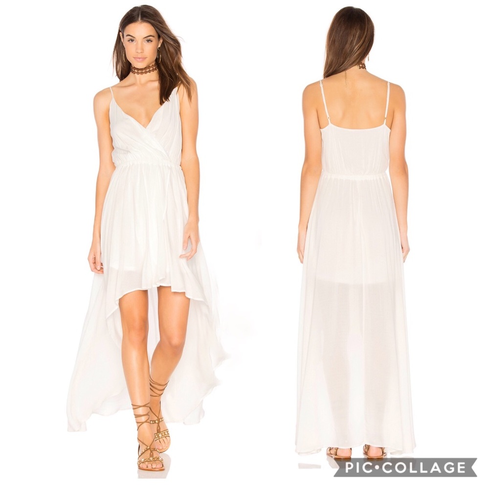 NWT SMYM Molly Mullet Dress in White Challis